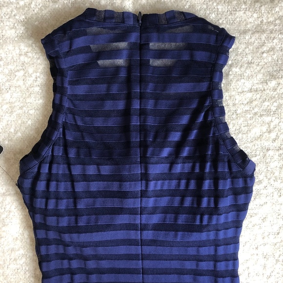 NWT Guess Illusion Striped Sweetheart Dress - Picture 7 of 7